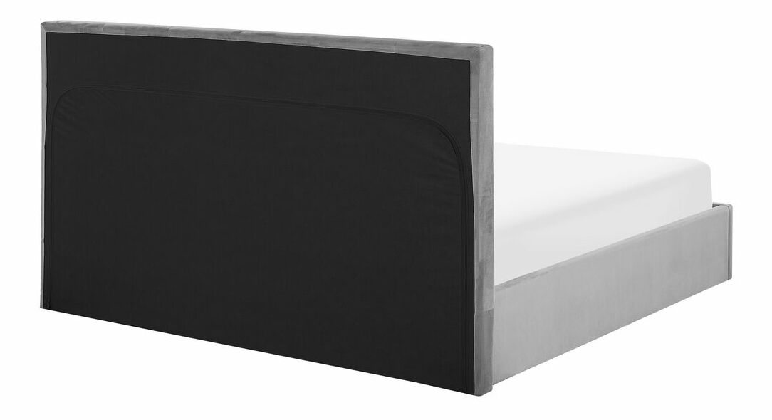 Manželská postel 140 cm Lorza (sametová šedá)