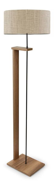 Stojanová lampa Avanasta 3 (béžová + dřevo)