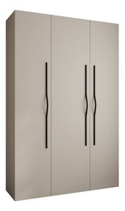 Šatní skříň 160 cm Carmela 40-2 (kašmír + černá)