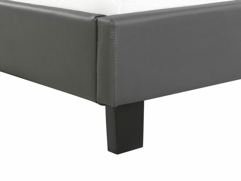 Manželská postel 160 cm PARASO (šedá) (s roštem)