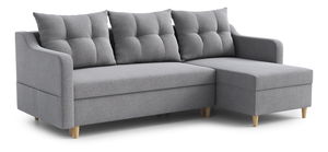 Rohová sedací souprava Lou (P) (šedá)