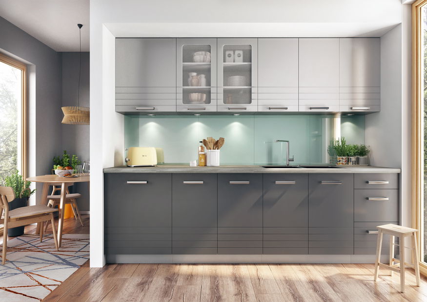 Kuchyň Paulita 260 cm (matná sivá)