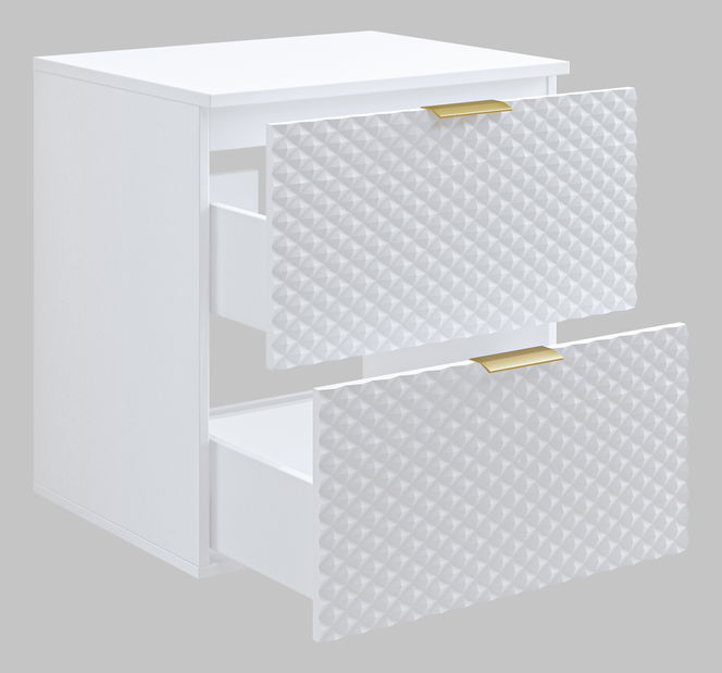 Skříňka pod umyvadlo 60 cm Laurina (bílá)