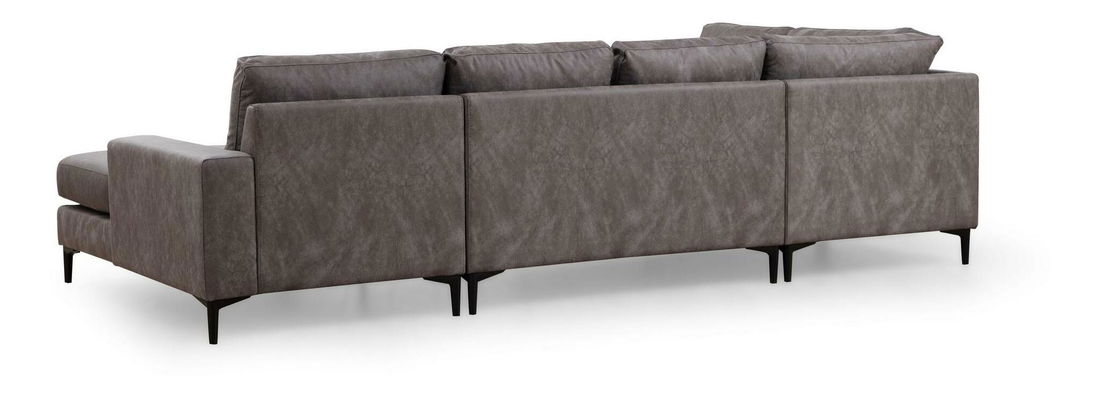 Rohová sedačka U Portobeno 2 (antracit + černá)