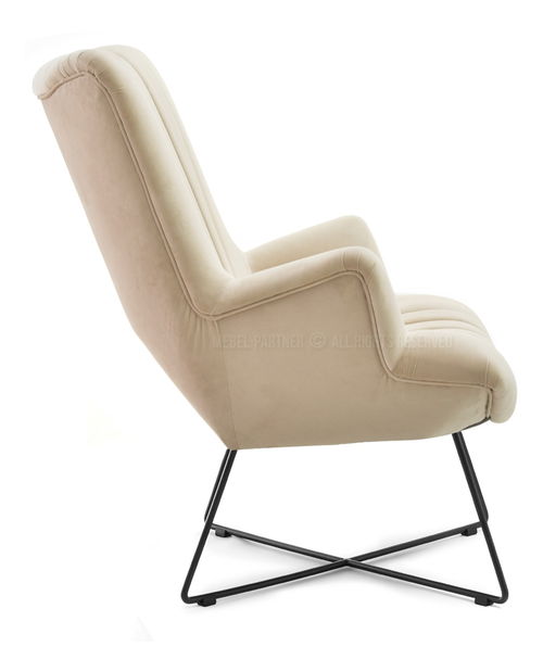 Relaxační křeslo Nuttshell (béžová + černá)