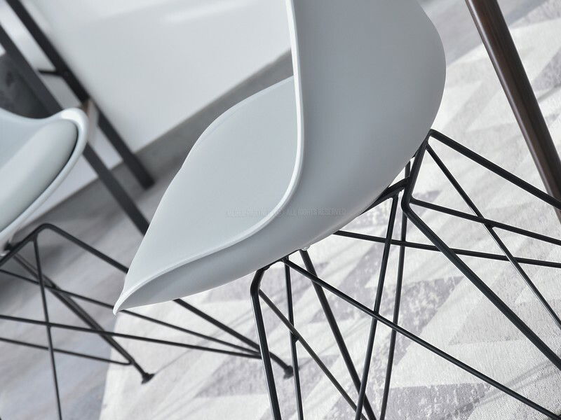 Židle Large Rod (šedá + černá)