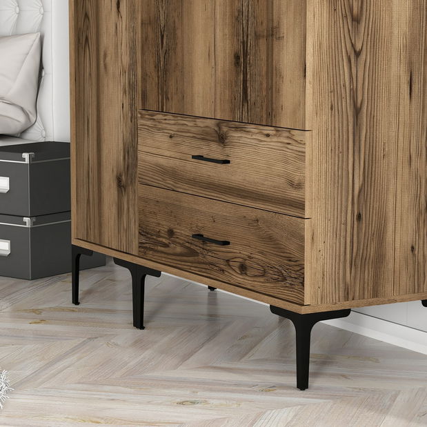 Šatní skříň Kiara ST (ořech)