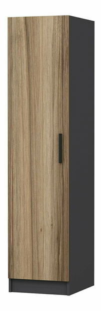 Šatní skříň Mintenker (ořech + antracit)
