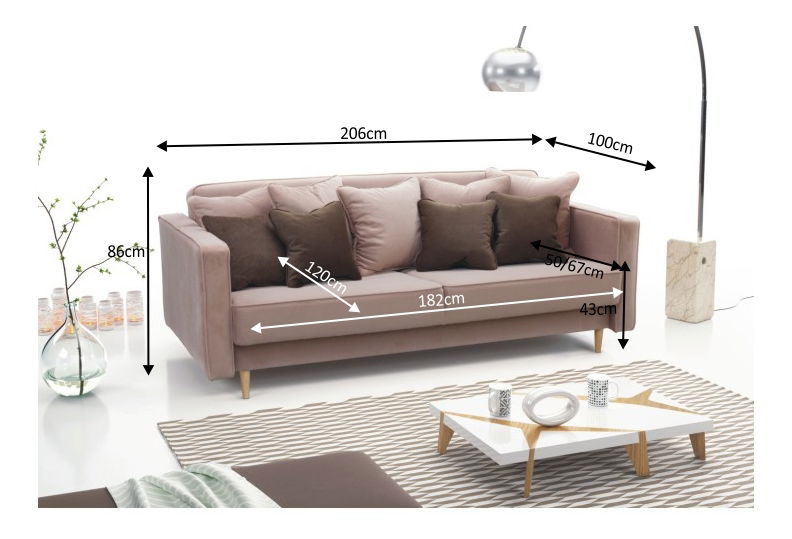 Pohovka Nido (mocca)