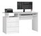 PC stolek Bronte (bílá + lesk bílý)
