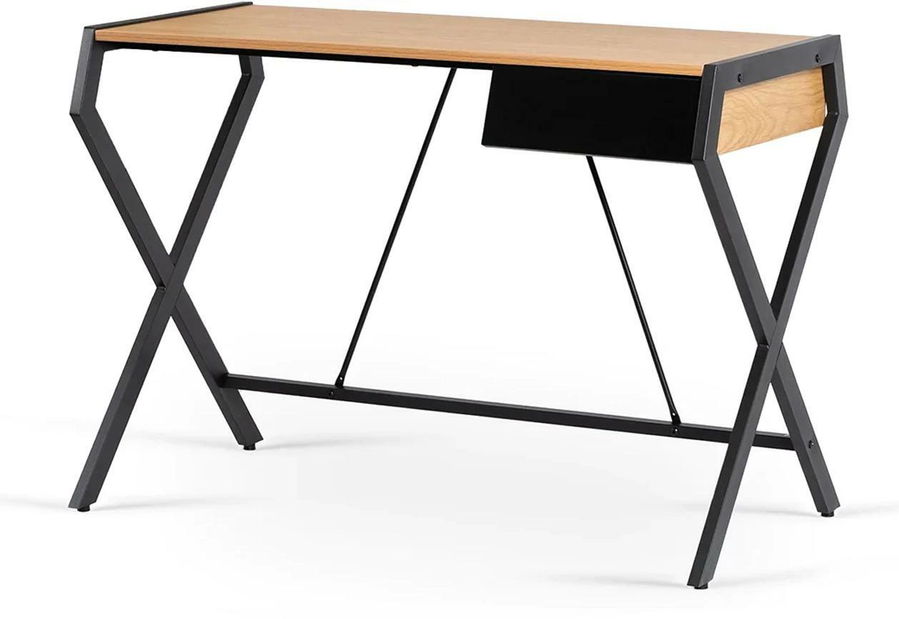 Psací stolek Mecanico (dub zlatý + černá)