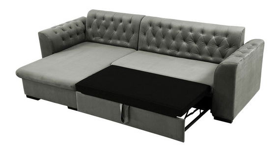 Rohová rozkládací pohovka Leon (L) (Magic Velvet 2225 + Magic Velvet 2225 + Senegal 823)