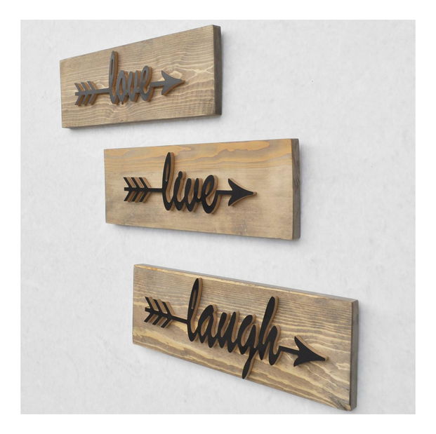 Dekorativní doplněk na zeď Nopesa 1 (ořech)