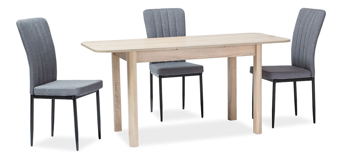 Rozkládací jídelní stůl 105-140 cm Daniel (dub sonoma + dub sonoma) (pro 4 až 6 osob)