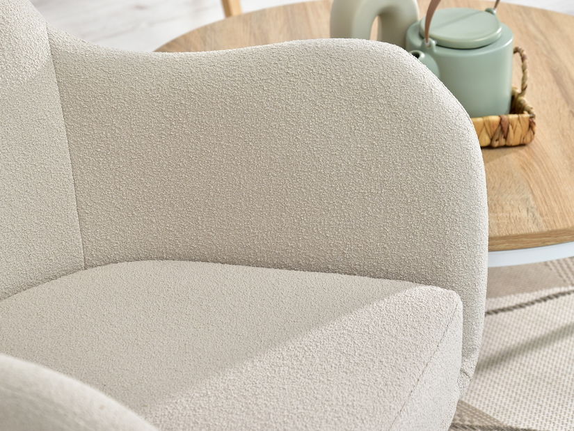 Křeslo Léto (béžová + buk)