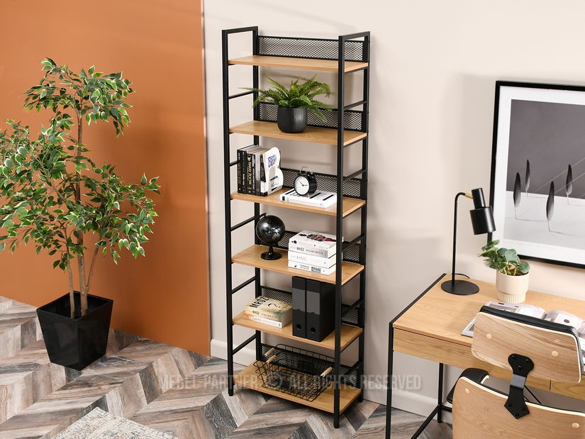 Regál Danube C (dub + černá)