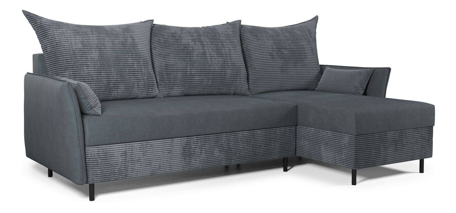 Rohová sedací souprava Goofy (P) (šedá)