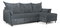 Rohová sedací souprava Goofy (P) (šedá)