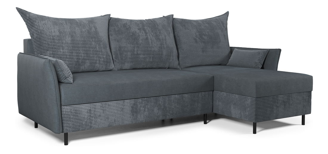 Rohová sedací souprava Goofy (P) (šedá)