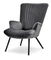 Relaxační křeslo Lanzaris (grafitová + černá)
