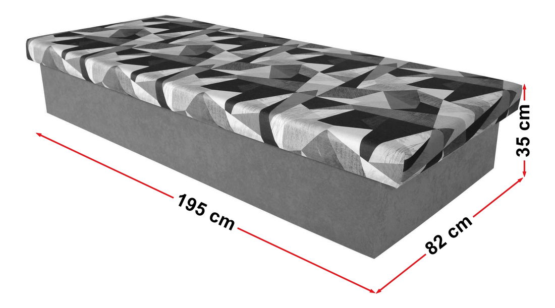 Jednolůžková postel (válenda) 80 cm Edna