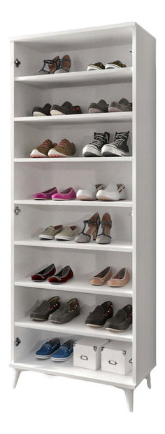 Botník (skříňka na boty) Seluvu (bílá)