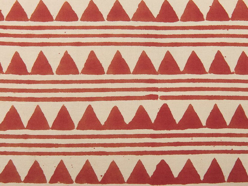 Sada 2 ozdobných polštářů 45 x 45 cm Degla (červená)