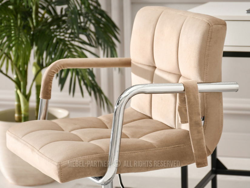 Židle Elita (béžová + chromová)