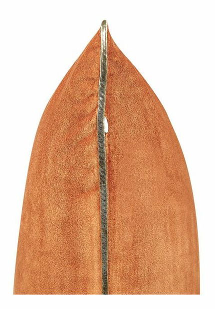 Sada 2 ozdobných polštářů 45 x 45 cm Crocy (oranžová)