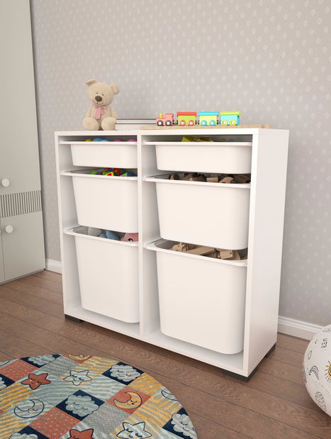 Organizér na hračky Dremonka 5 (bílá)