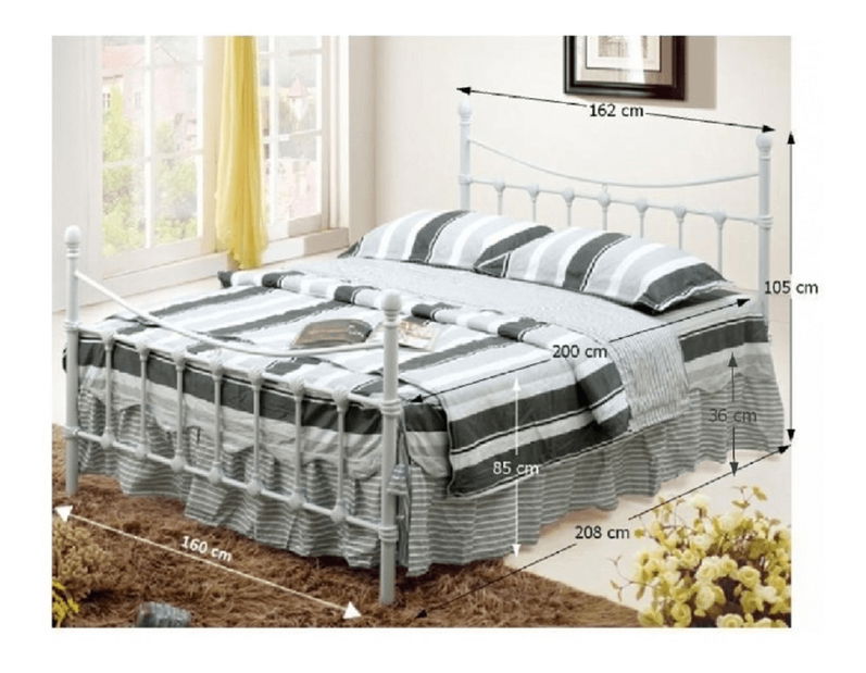 Manželská postel 160 cm Nivien (s roštem)