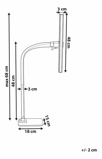 Stolní lampa Kouza (černá)