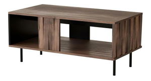 Konferenční stolek Sting LAW1 (ořech + černá)