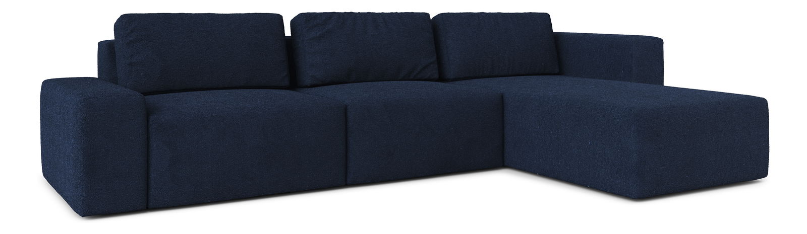 Rohová sedací souprava Berliner (P) (tmavě modrá)