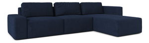 Rohová sedací souprava Berliner (P) (tmavě modrá)