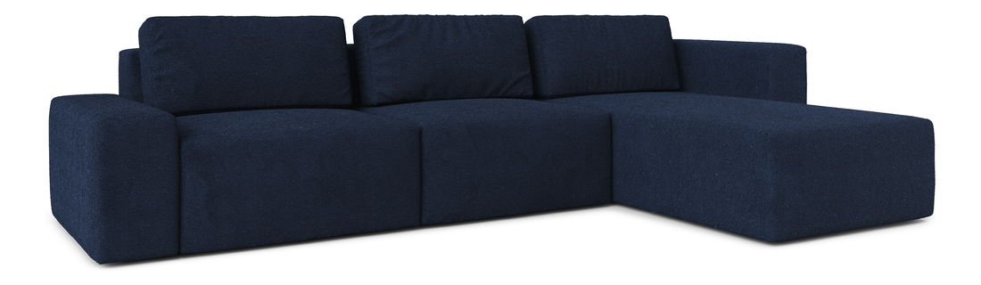 Rohová sedací souprava Berliner (P) (tmavě modrá)