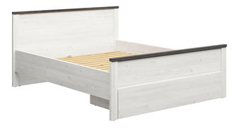 Manželská postel 160 cm BRW Hesen LOZ1S/140 (modřín sibiu světlý + borovice larico)