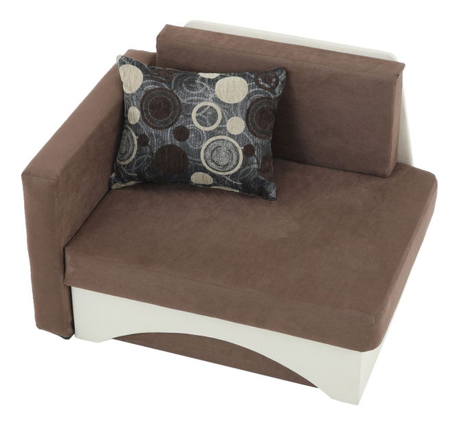 Dětská pohovka Kuboš hnědá + béžová (L)