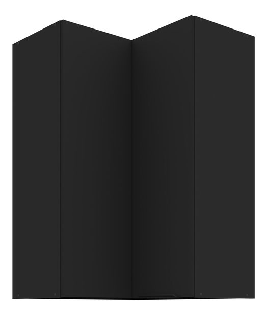 Horní rohová kuchyňská skříňka Sienla 60 60 GN 90 2F 90 (černá matná)