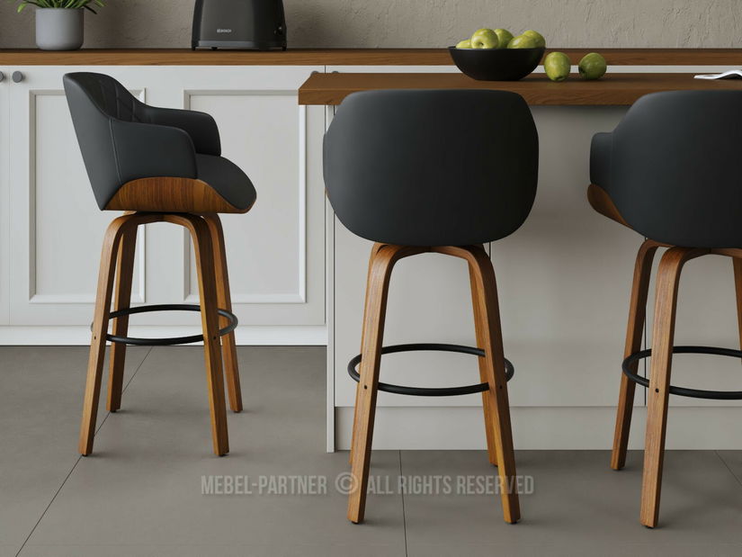 Barová židle Samriano (černá)