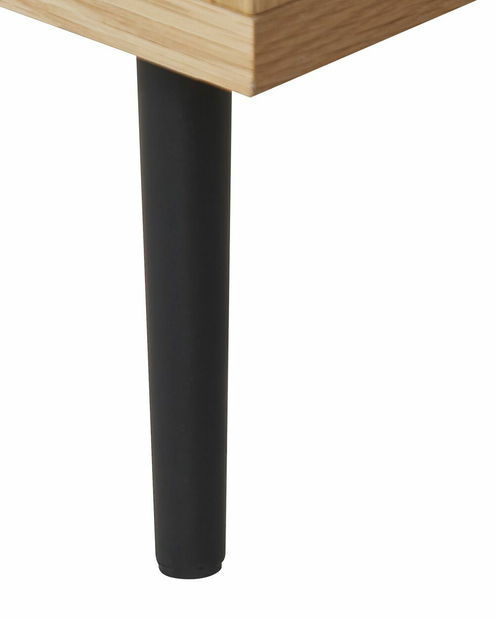 Regál RIMEN (světlé dřevo + bílá)