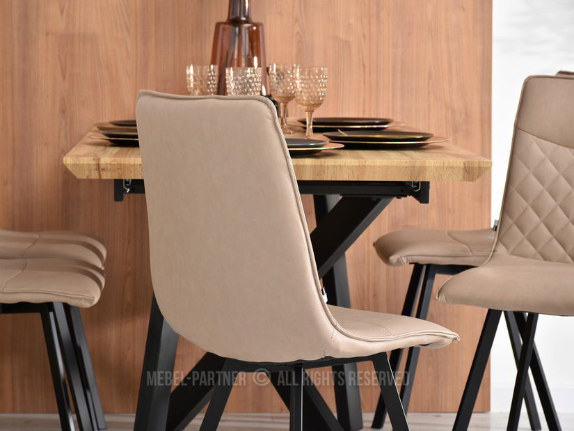 Židle Anda (béžová + černá)