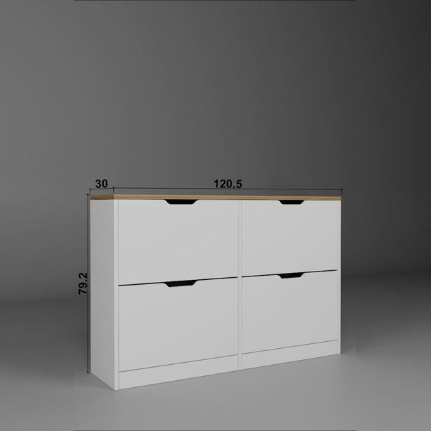 Botník (skříňka na boty) Aprilia (ořech světlý)