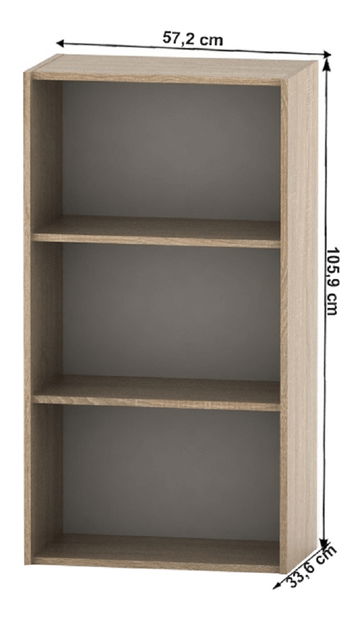 Regál Asista AS 035 (dub sonoma)