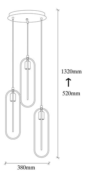 Stropní svítidlo Cersi 2021