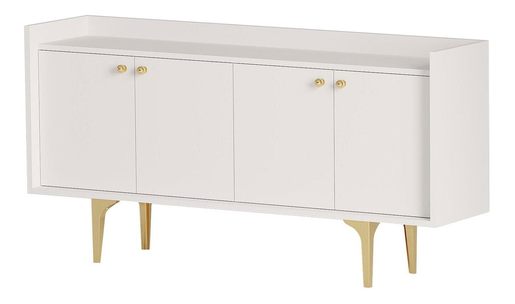 Skříňka Lipamo 1 (bílá + zlatá)