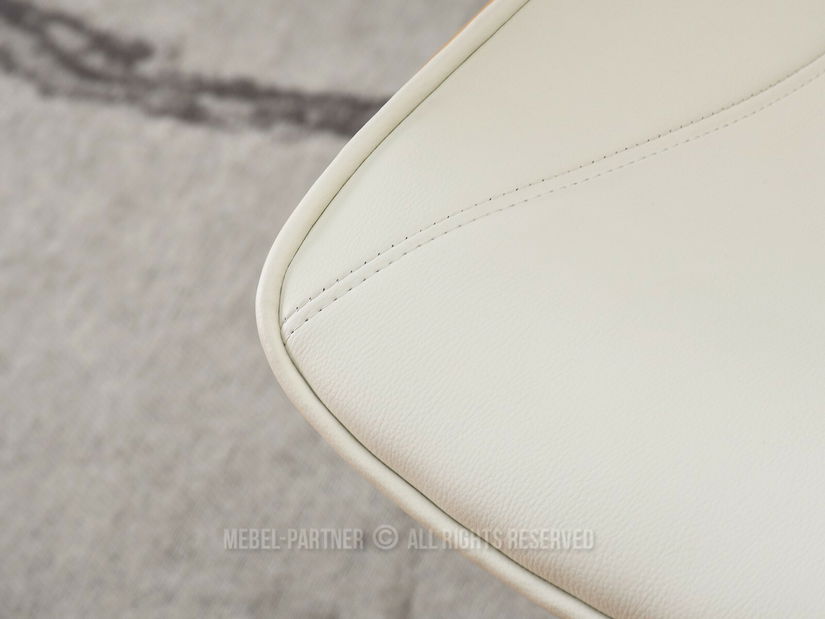 Křeslo Franc (krémová + chromová)