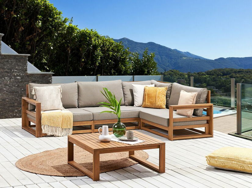 Zahradní sestava Timza (světlé akáciové dřevo)