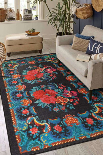 Koberec 75 x 150 cm Felia 23 (modrá)