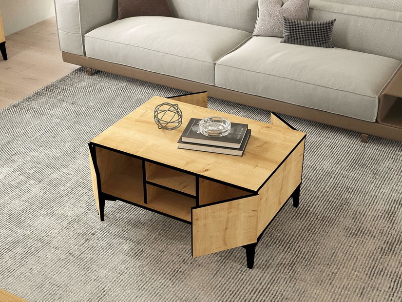 Konferenční stolek Sumapi (dub safírový + černá)